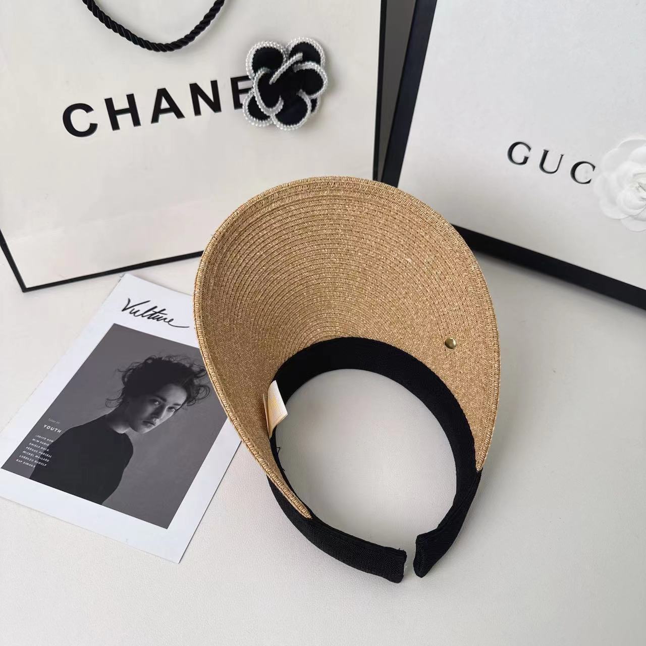 【雑貨】紫外線対策配色帽子 W11248