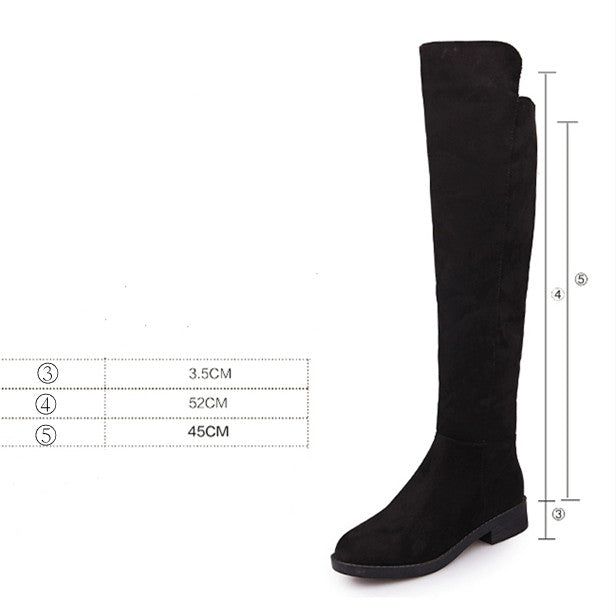 【Shoes】レディースニーハイブーツ W8581