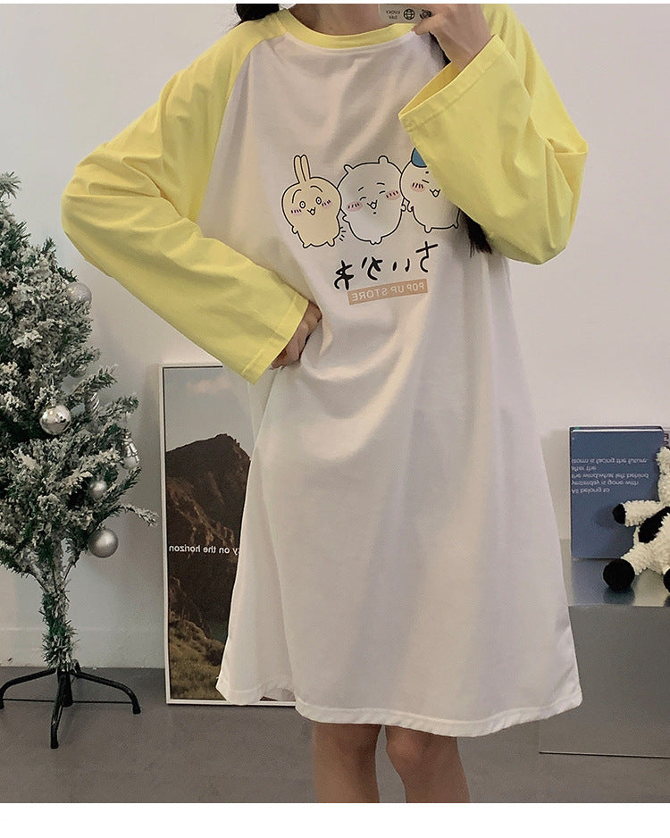 【Roomwear】春秋ルームワンピース Z7639