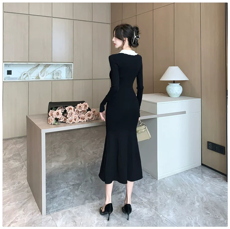 【Dress】ドールカラーワンピース W9945