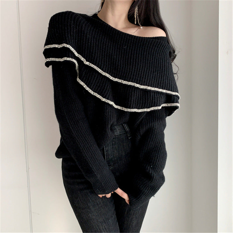 【Tops】ワンショルダーセーター Z7240