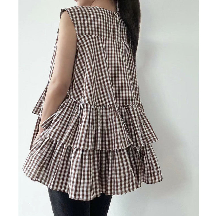 【Tops】7色ノースリーブシャツ W11870