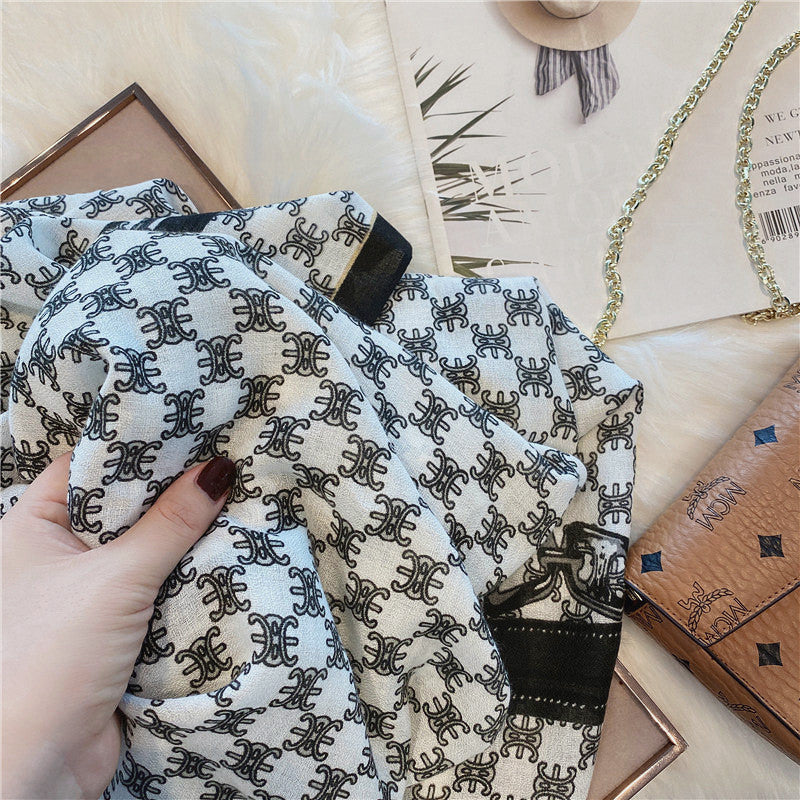 【雑貨】秋冬スカーフ W13595