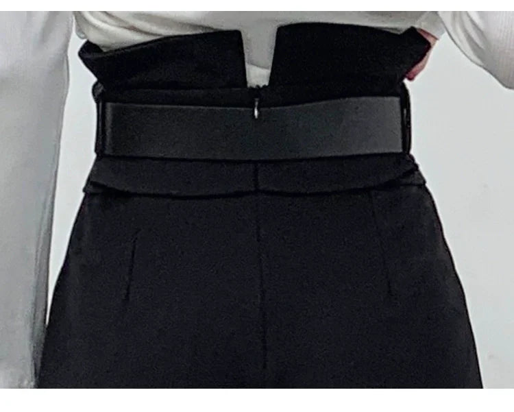 【Bottoms】ハイウエストパンツ W10613