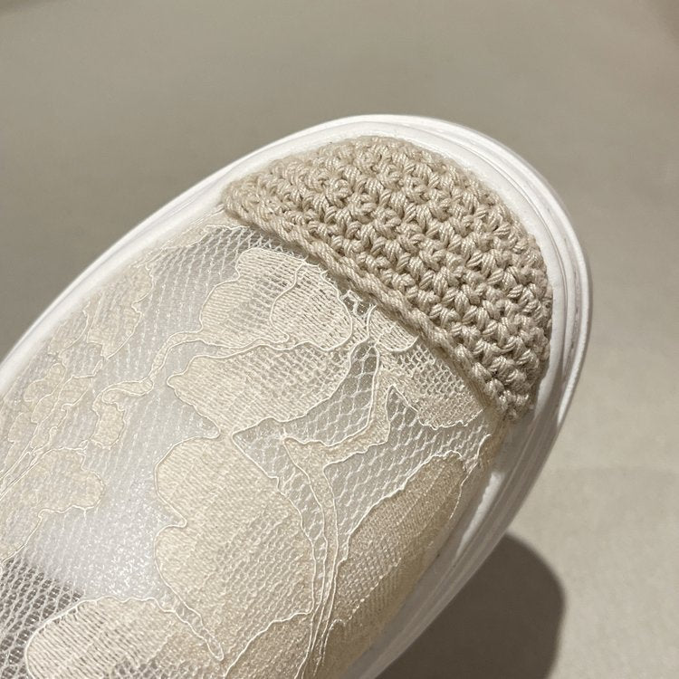 【Shoes】厚底通気フラットシューズ W11259