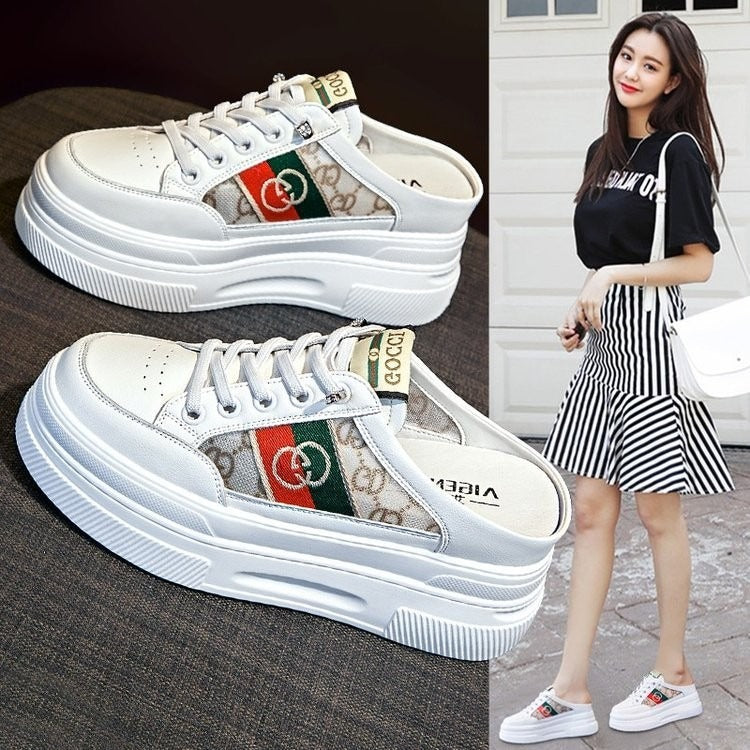 【Shoes】厚底スリッパスニーカー W11548