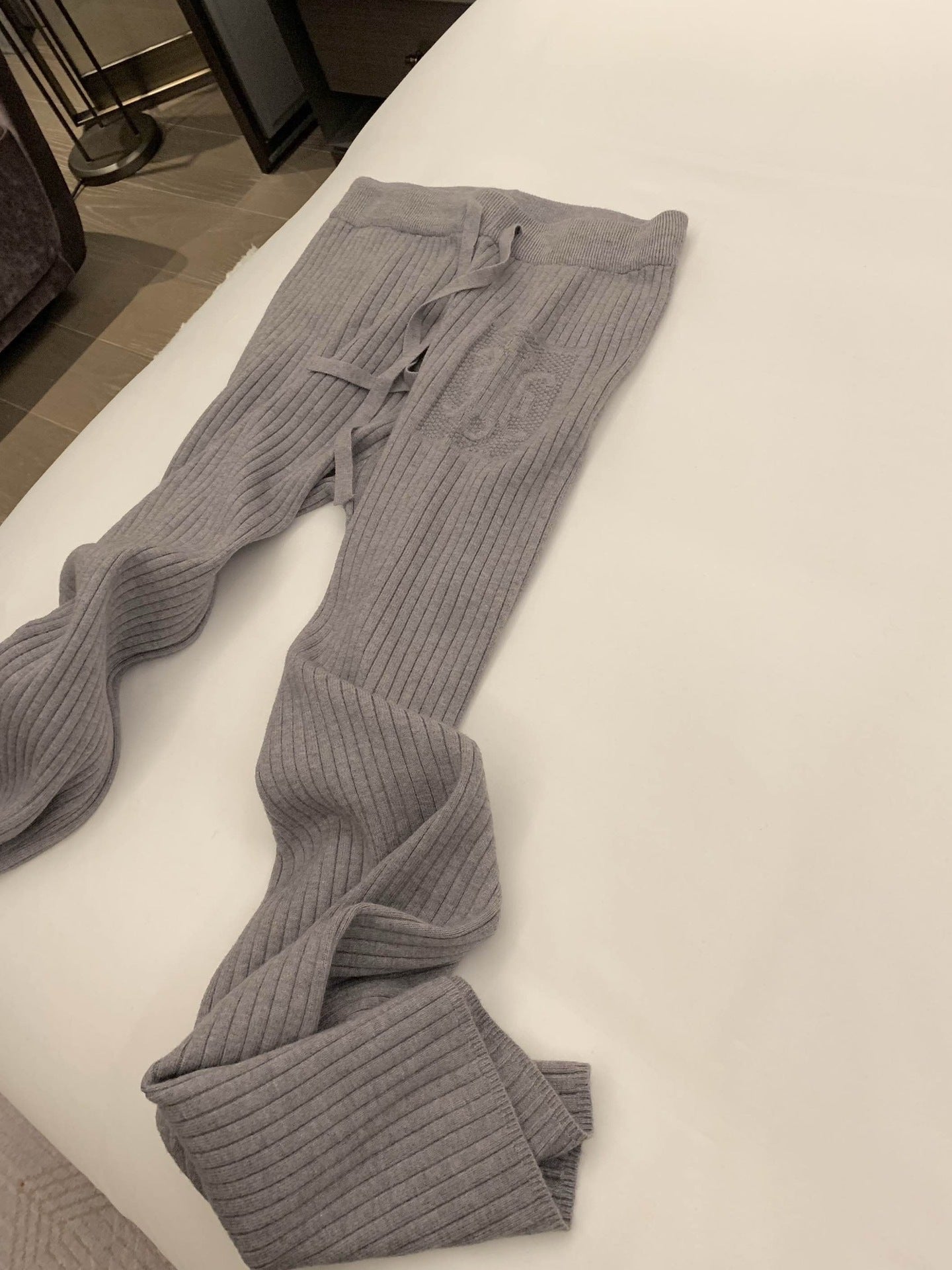 【Bottoms】ニットワイドパンツ3色 Z7595