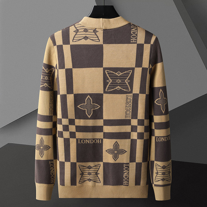 【Mens】ノーカラー春秋カーディガン Z7192