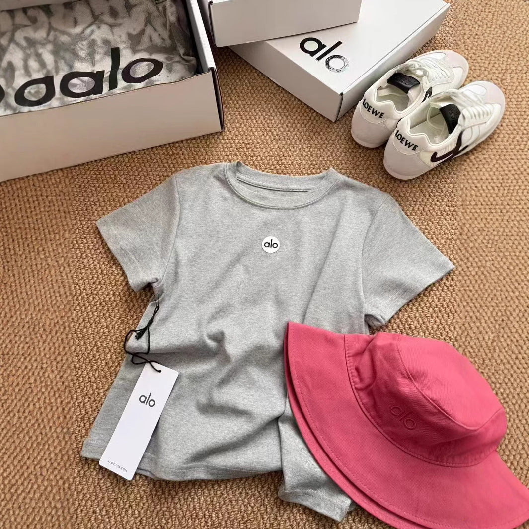 【Tops】春夏ラウンドネックTシャツ T01540