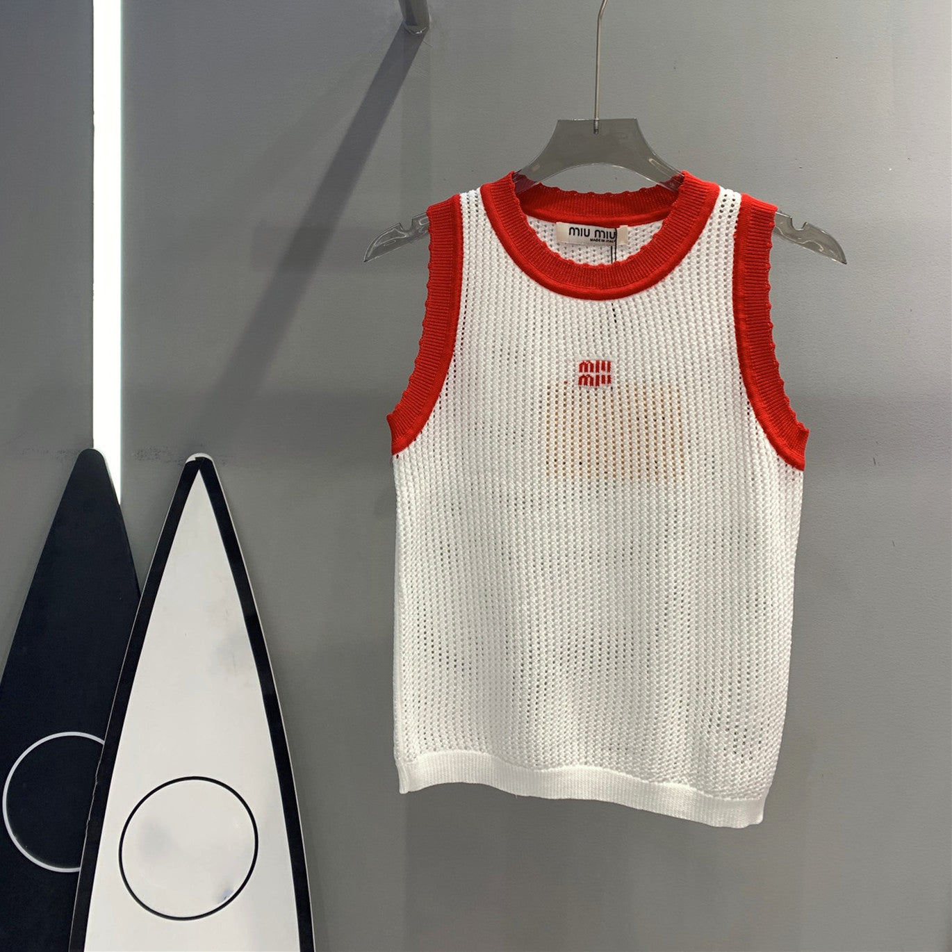 【Tops】配色タンクトップ W12617