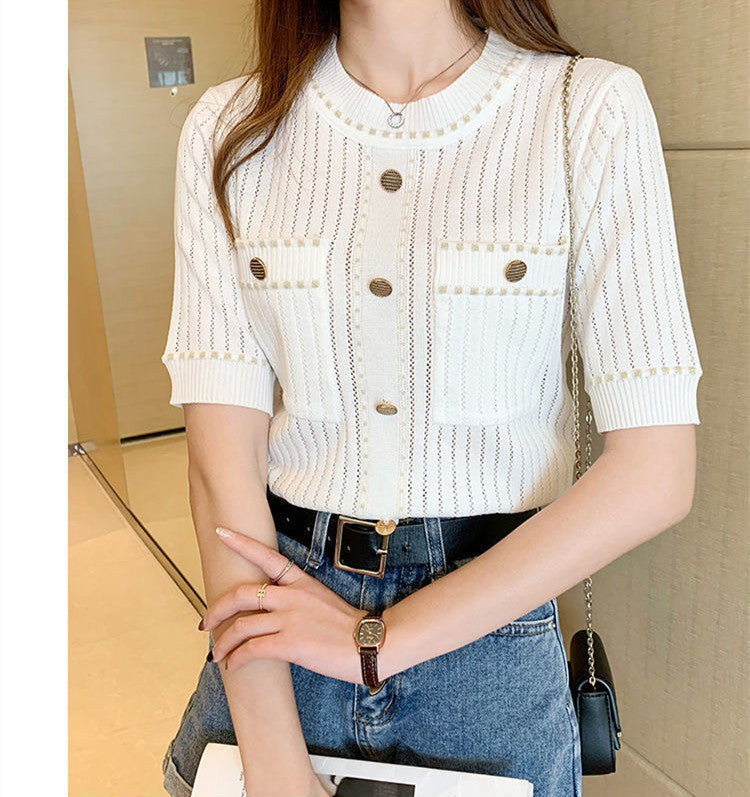 【Tops】エレガントTシャツ W11761