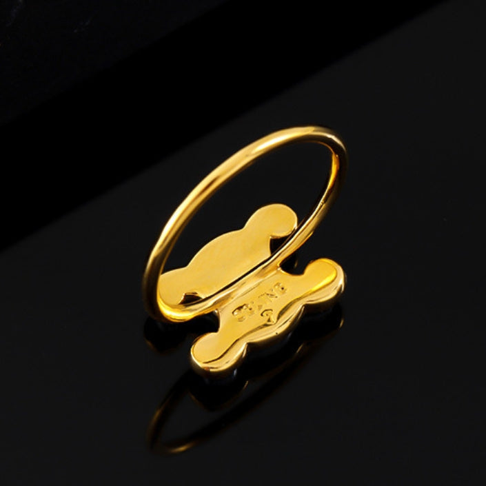 【雑貨】切り替えデザイン指輪アクセサリー T01187
