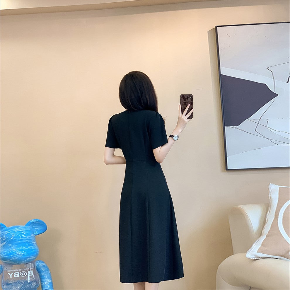 【Dress】配色Aラインワンピース Z6816
