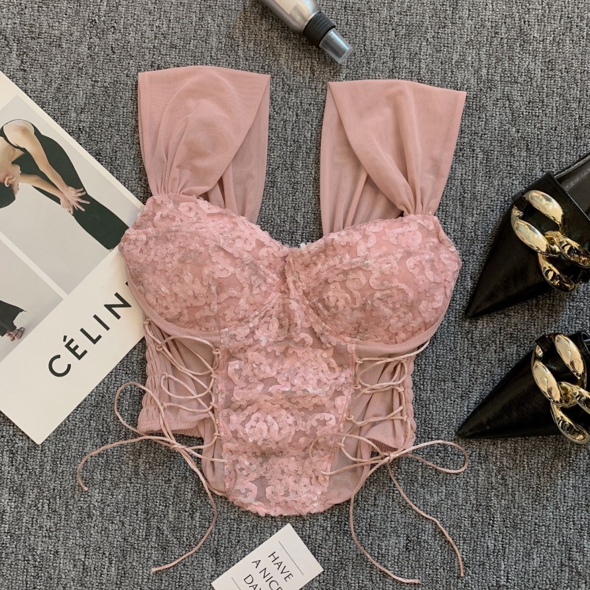 【Tops】セクシーキャミソール W12082