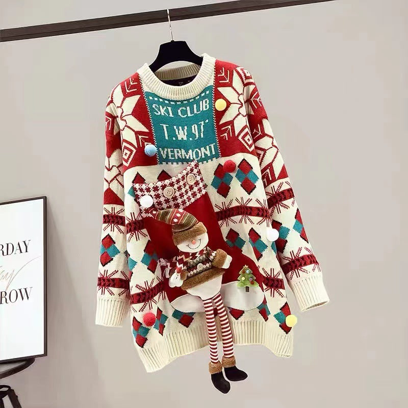 【Tops】クリスマスニットセーター W14623