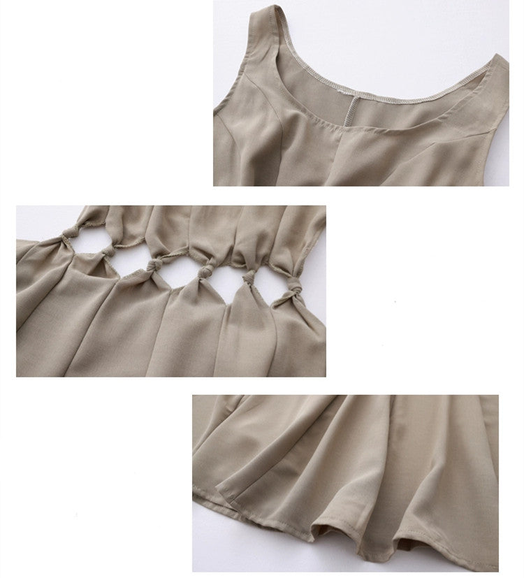 【Dress】透かし彫りキャミワンピース W11375