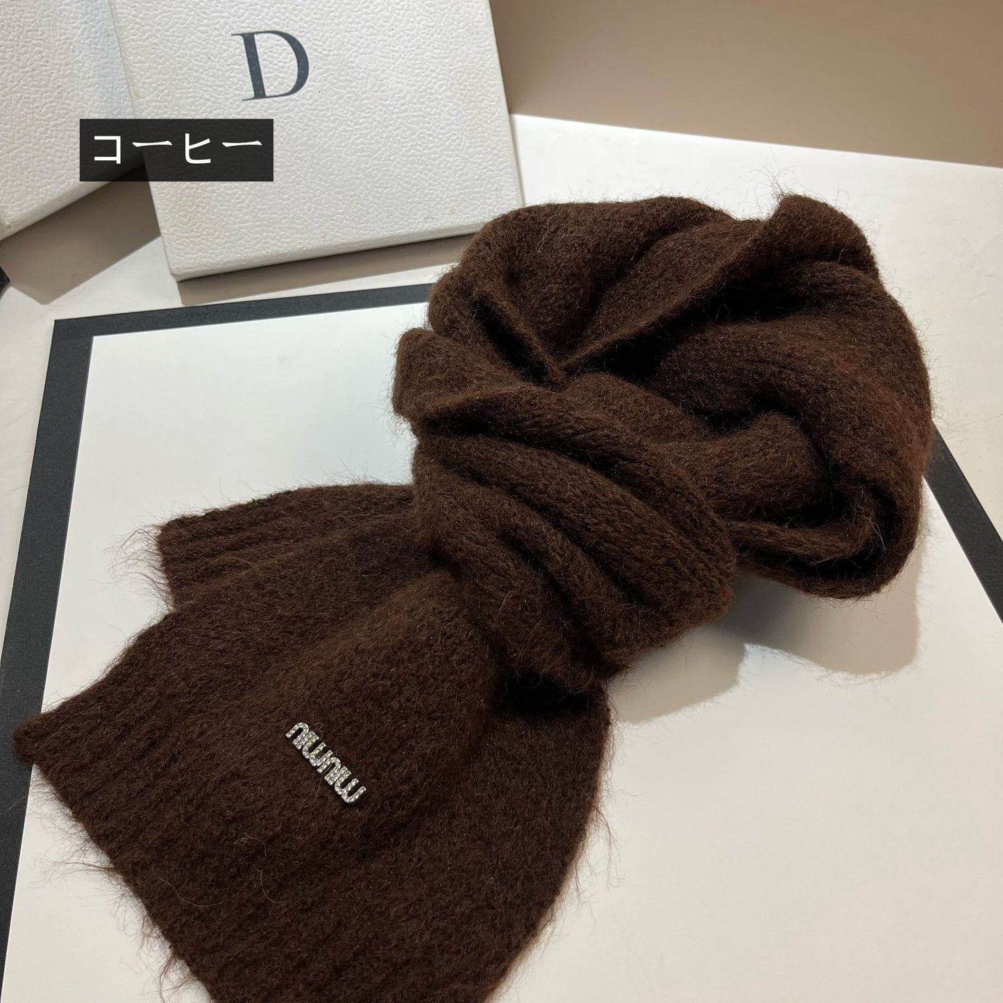 【雑貨】高級感マフラー W14756