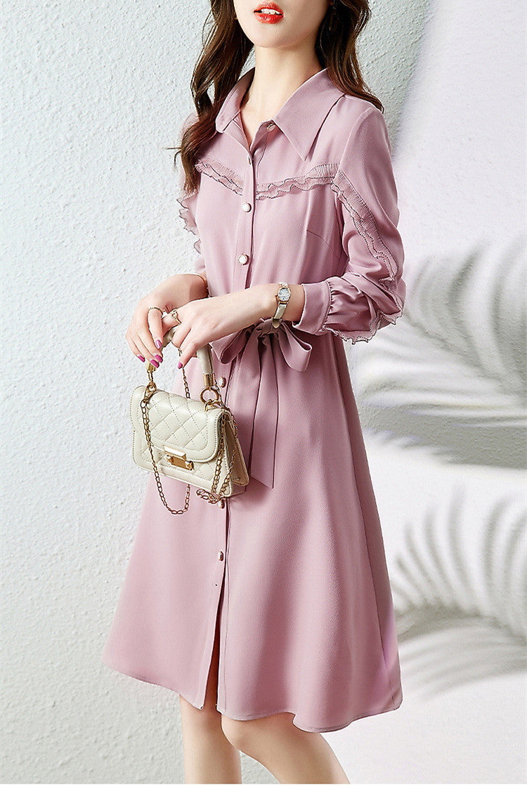 【Dress】シャツワンピース新入荷 W8363