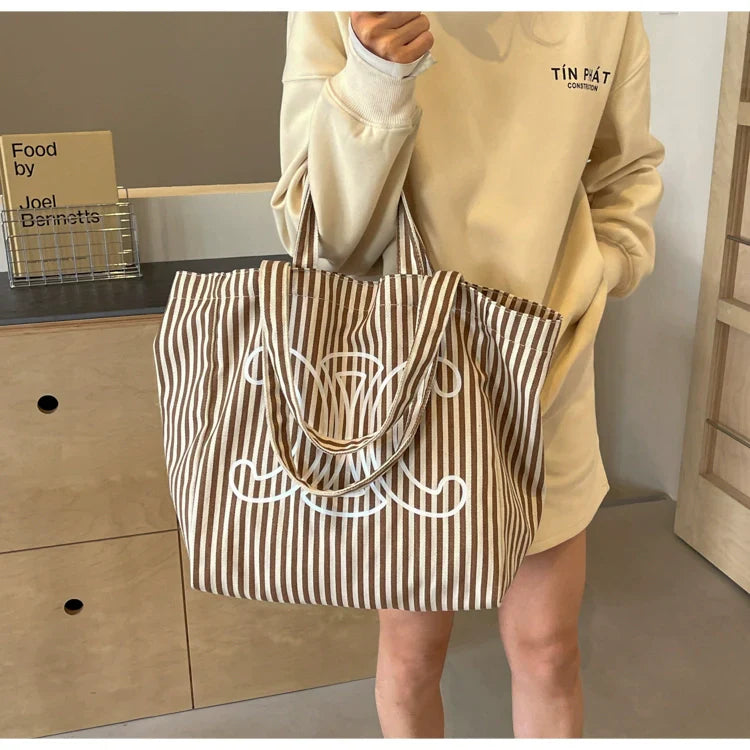【雑貨】大容量トートバッグ W11434