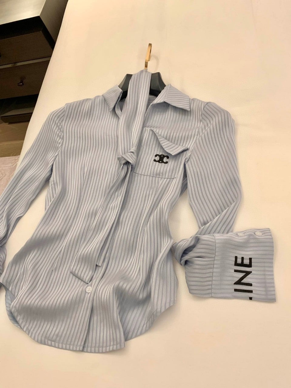 【Tops】スカーフデザインシャツ W11263