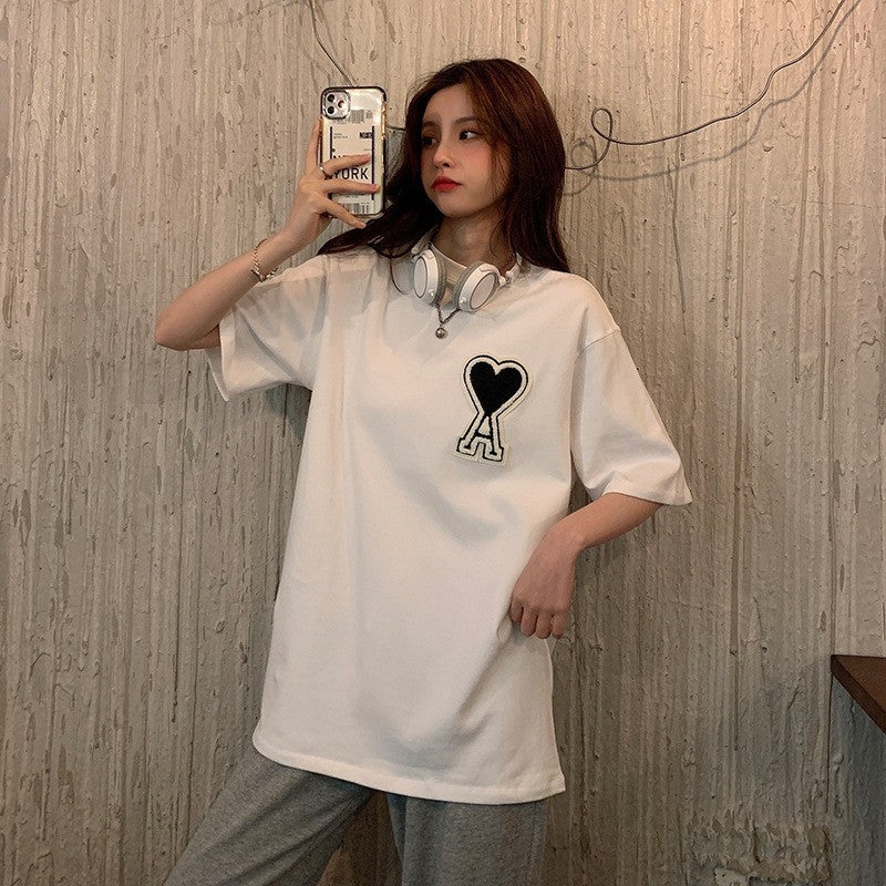 【Tops】6色選択可Tシャツ W12447