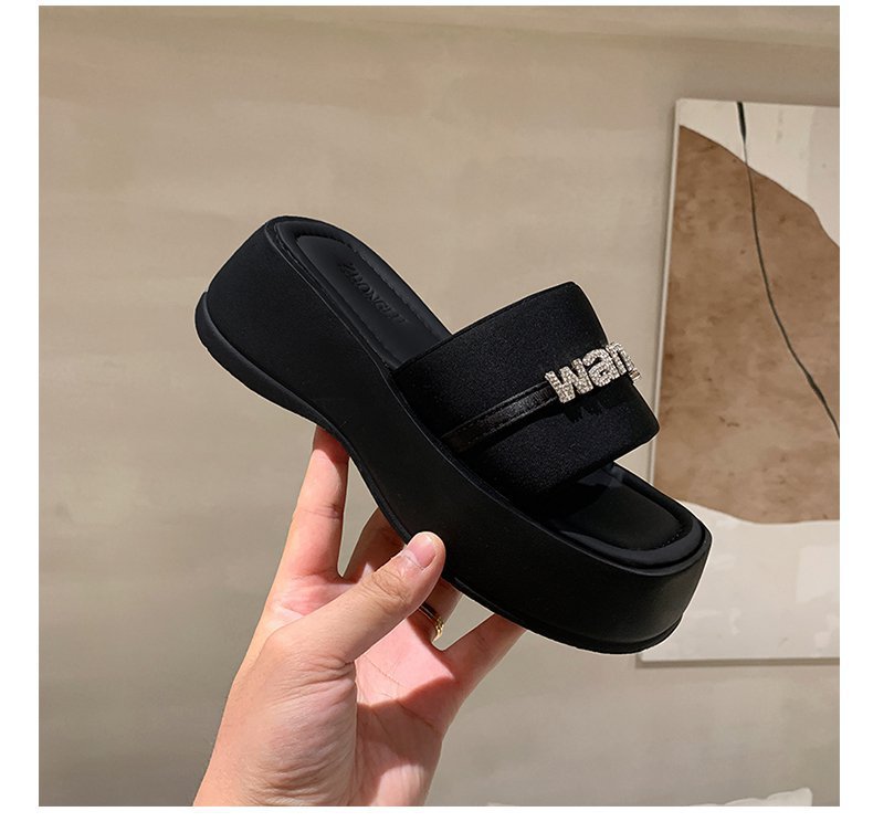 【Shoes】厚底スリッパ W12361