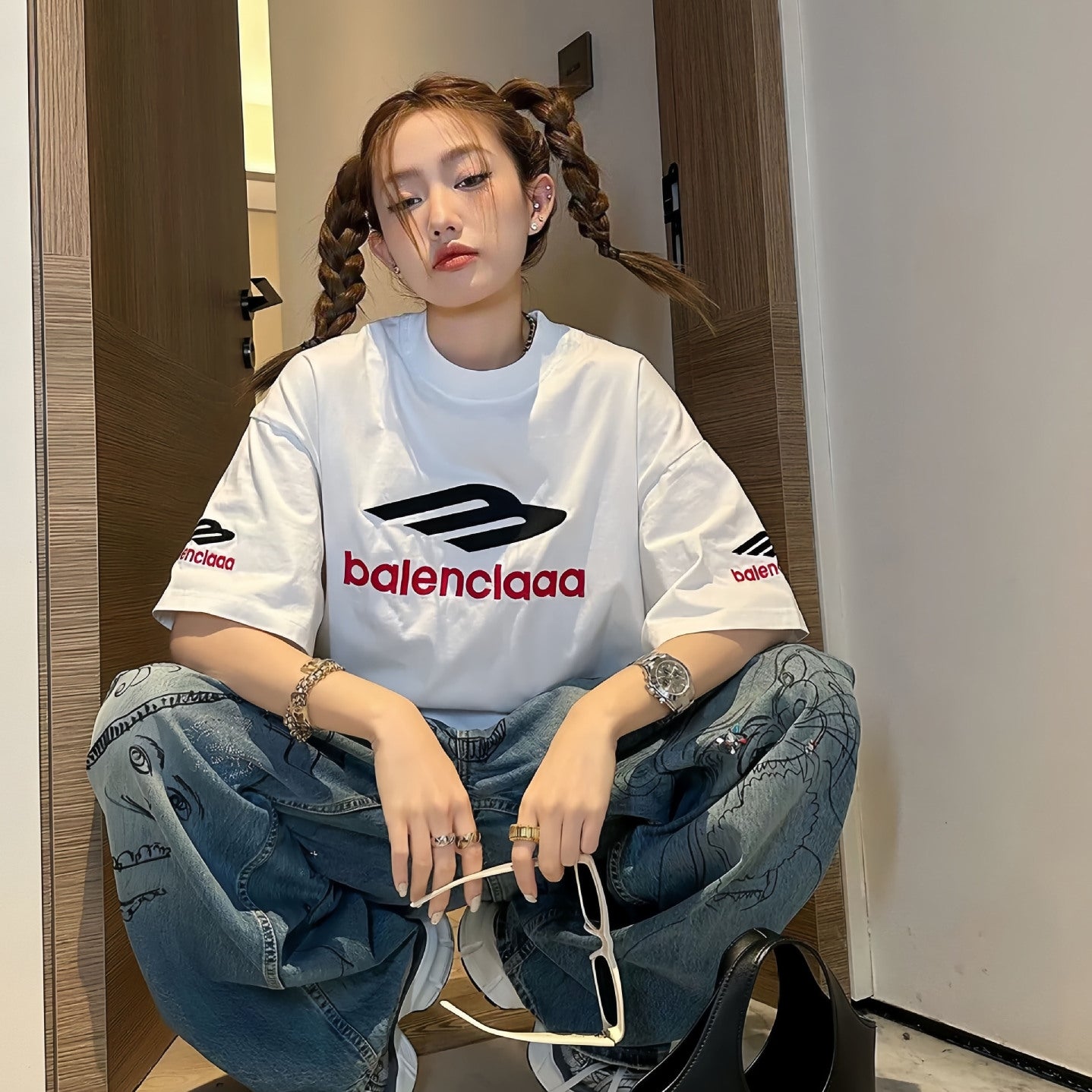 【Tops】プリントTシャツ T01646