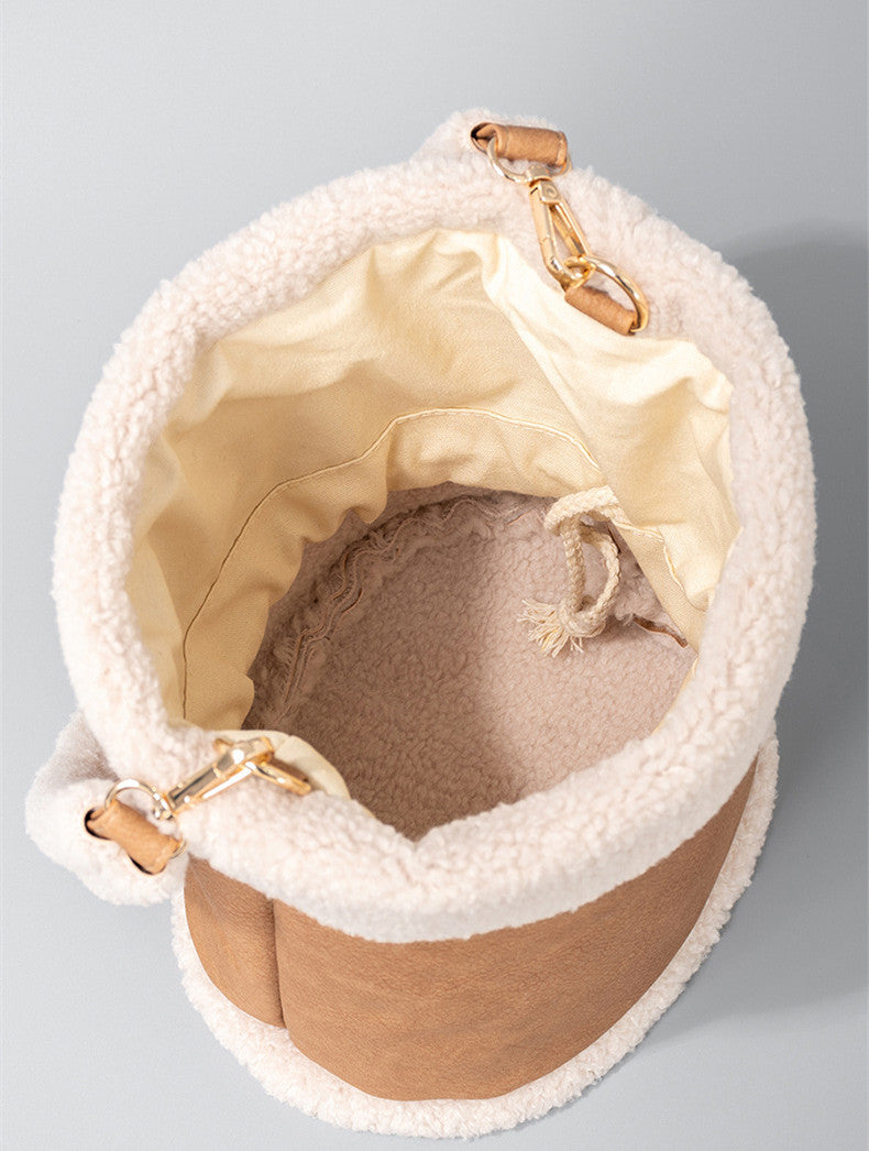 【雑貨】大容量ラムウールバッグ W13871