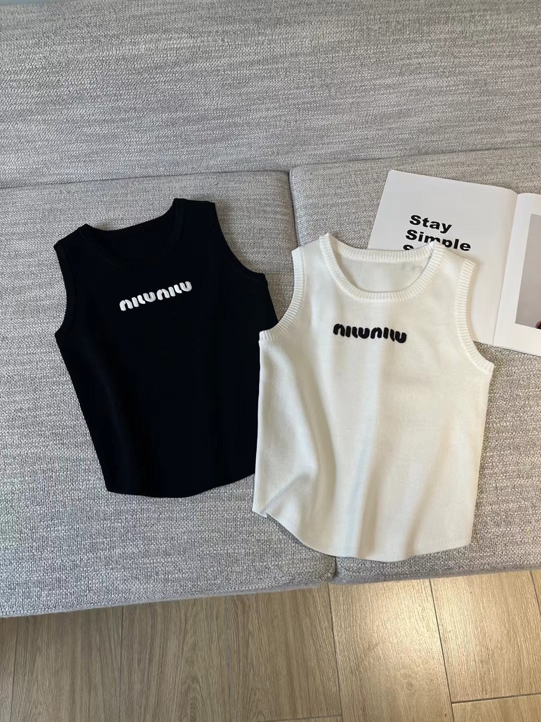 【Tops】シンプルタンクトップ W12432