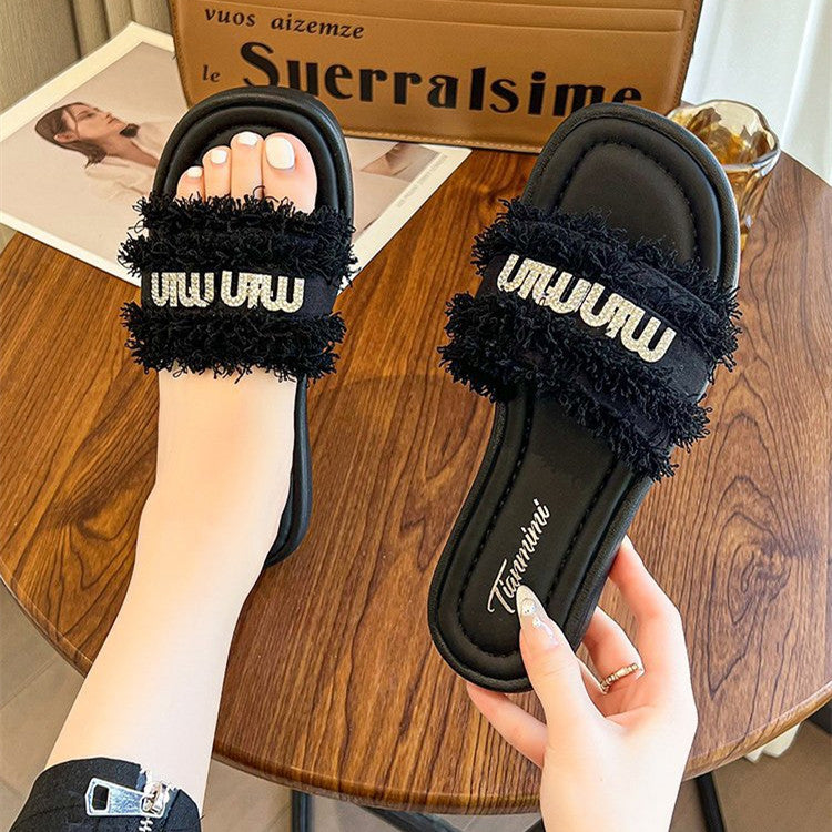 【Shoes】タッセルスリッパ W12375