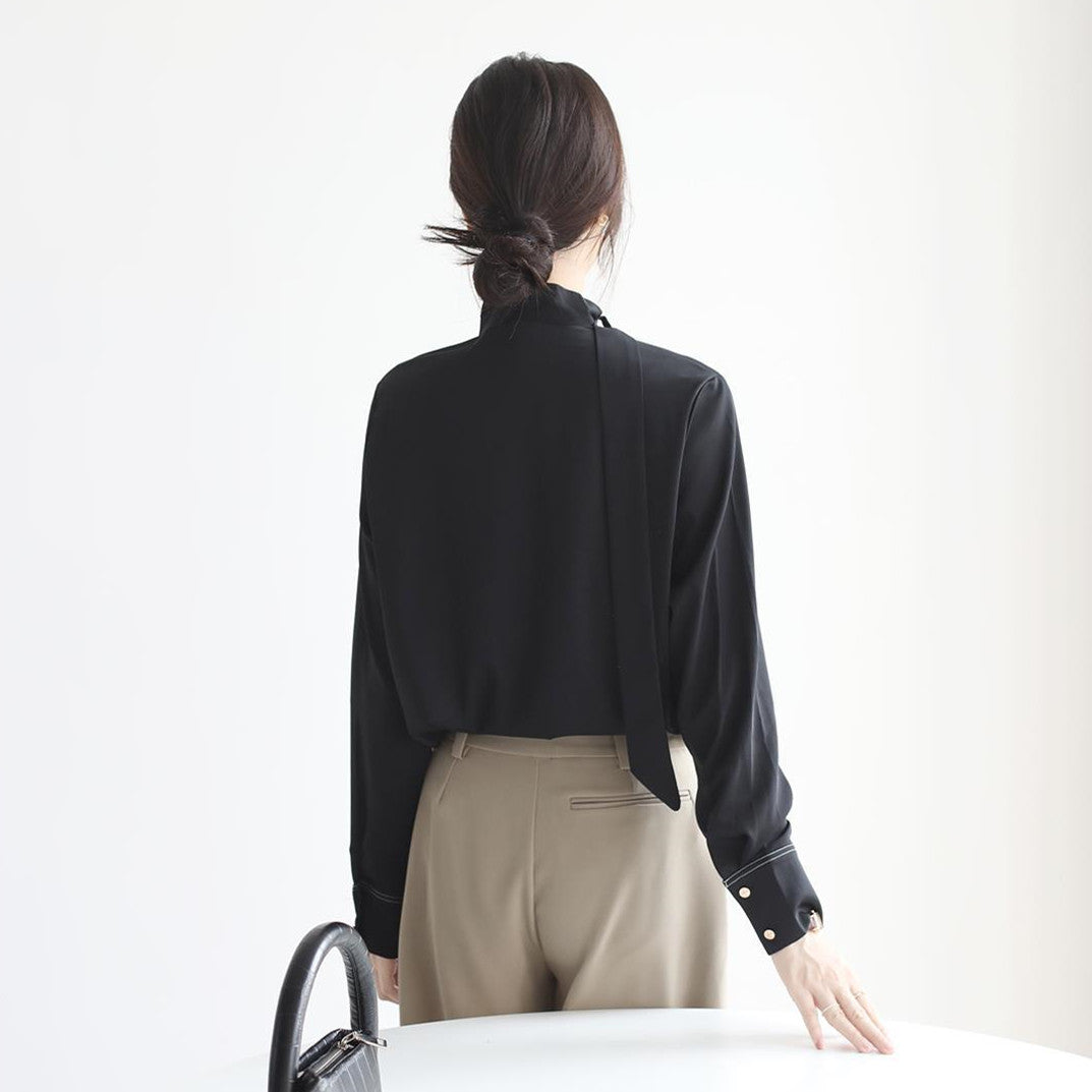 【Tops】新入荷ワークディティールブラウス W8250