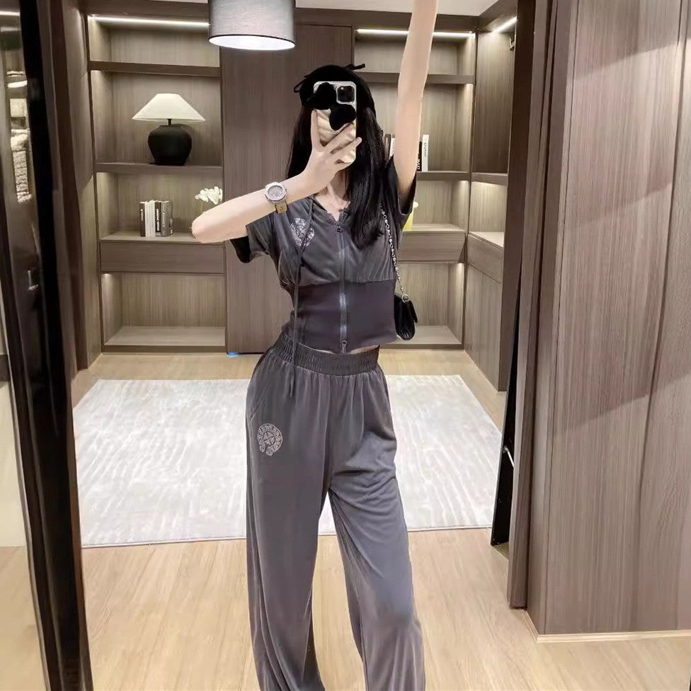 【Set】カジュアルセット Tシャツ + パンツ W12268