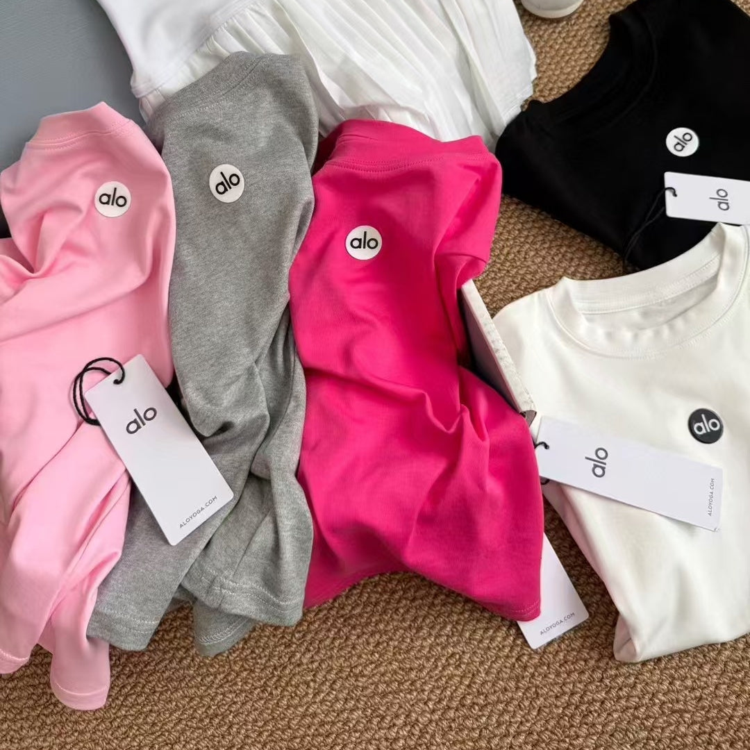 【Tops】春夏ラウンドネックTシャツ T01540