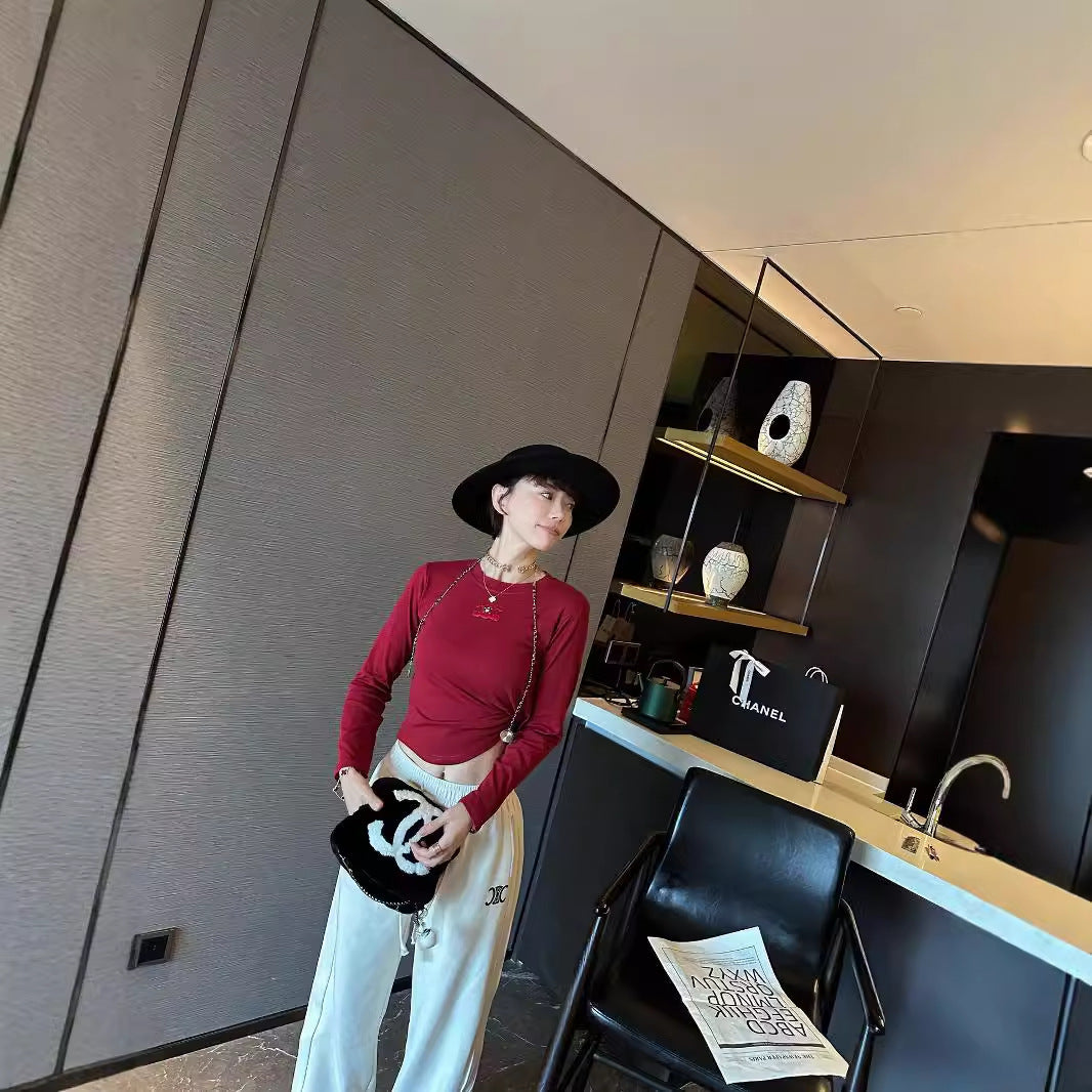 【Tops】3色展開長袖Tシャツ Z8094