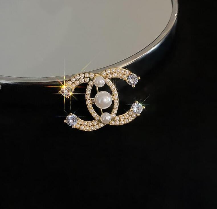 【雑貨】ビーズデザインブローチ W13475