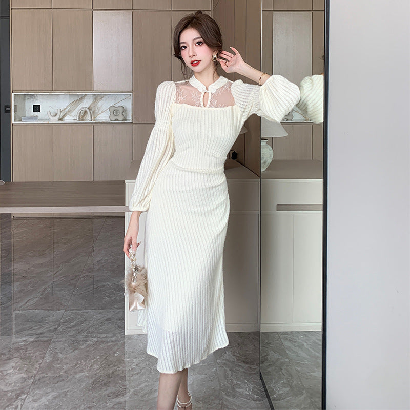 【Dress】チュール切替ワンピース Z7939
