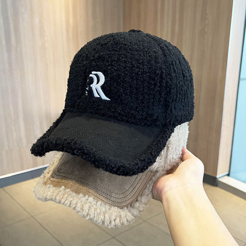 【雑貨】秋冬ラムウールボールキャップ T01143