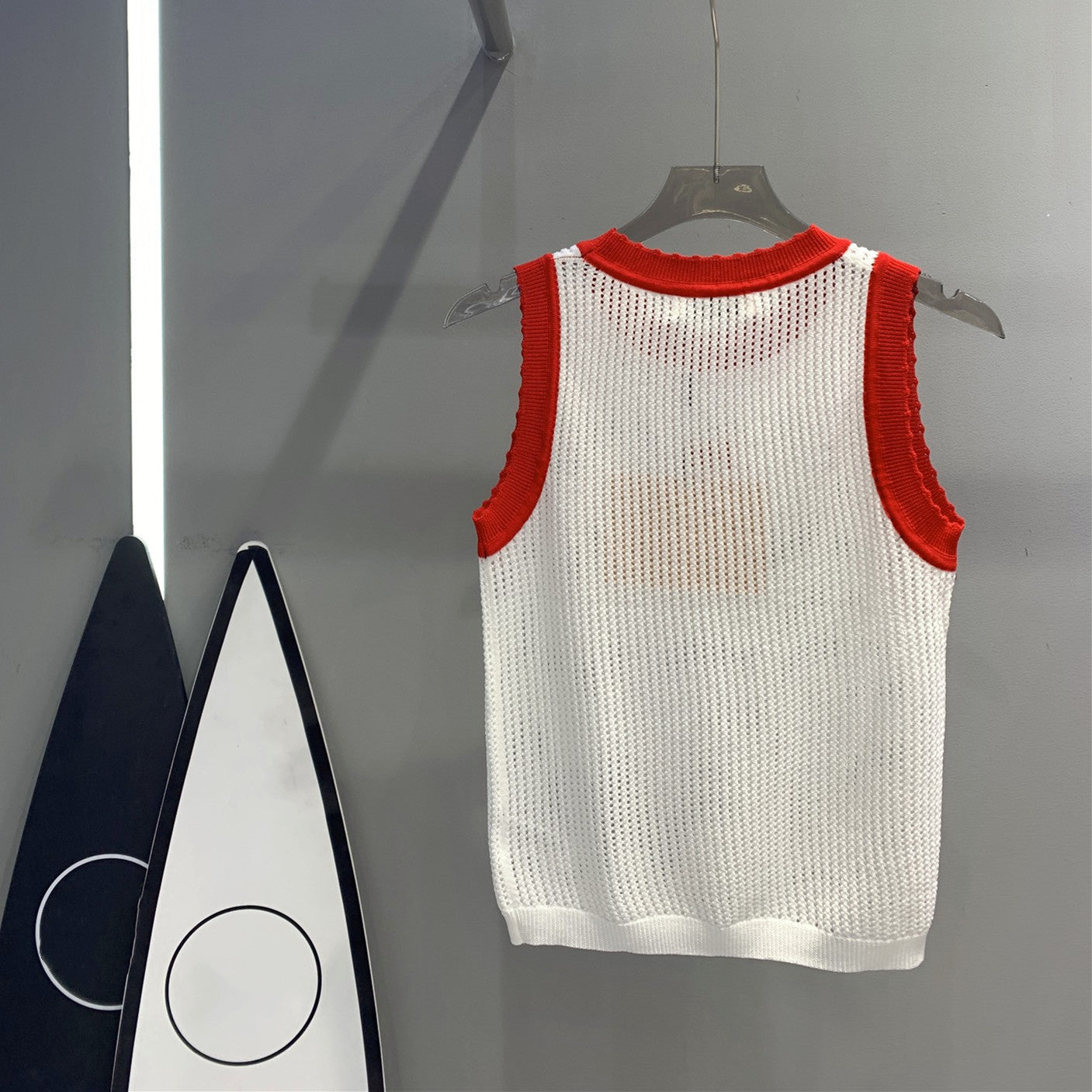 【Tops】配色タンクトップ W12617
