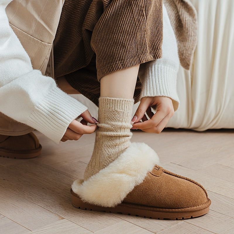 【Shoes】裏起毛スリッパ W14551
