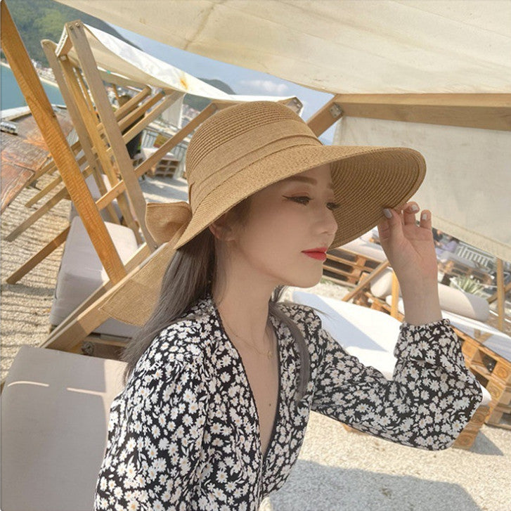 【雑貨】リボンサンバイザーハット W11569