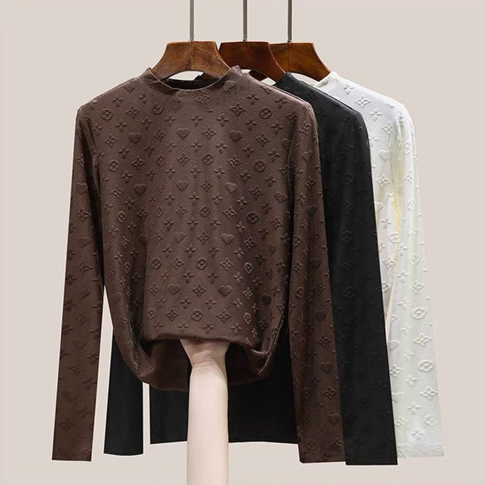 【Tops】3Dエンボスカットソー W10714