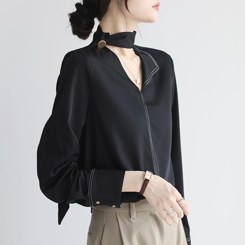 【Tops】新入荷ワークディティールブラウス W8250