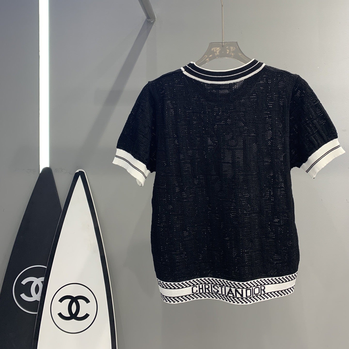 【Tops】ジャカードTシャツ W12550