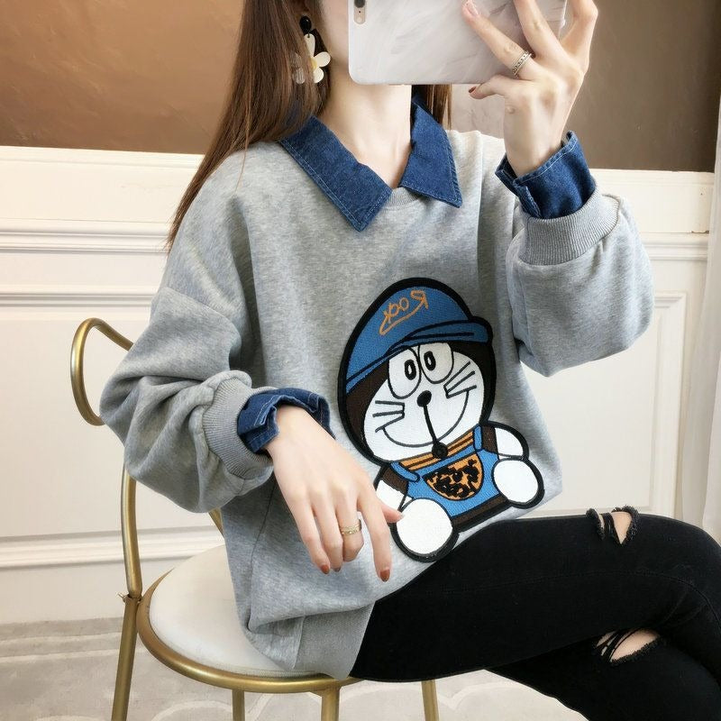 【Tops】フェイクレイヤードプルオーバー W13961