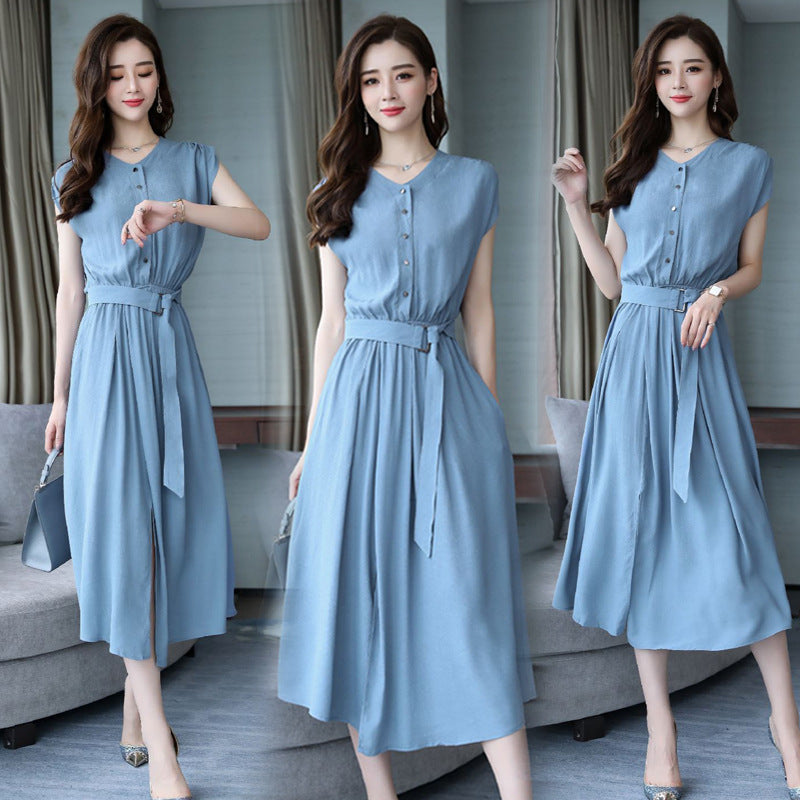 【Dress】新作アイテム~4色展開シンプルシャツワンピース W7299