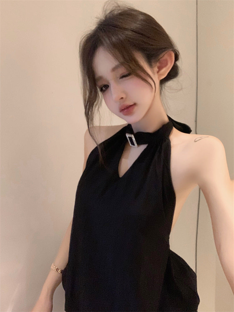 【Dress】ホルターネックバックレスドレス T01394