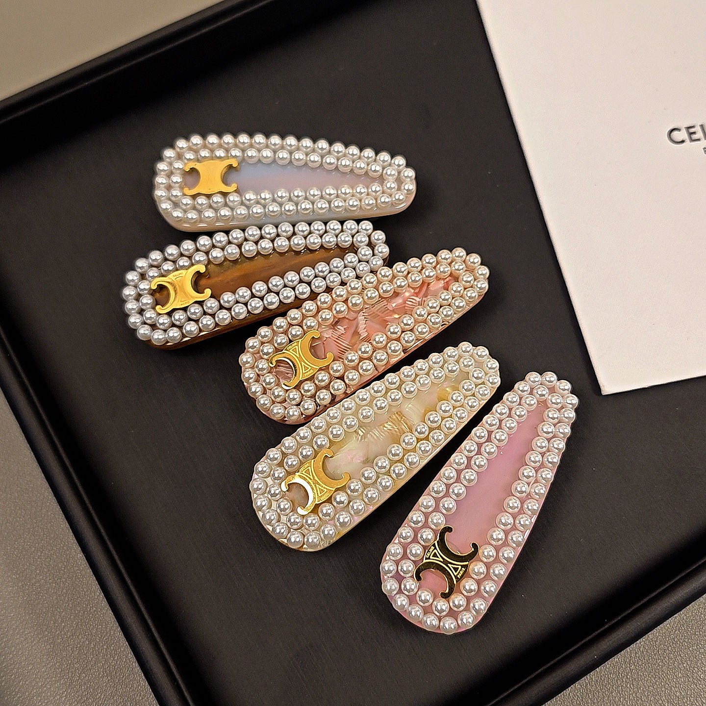 【雑貨】パールヘアピン T01842