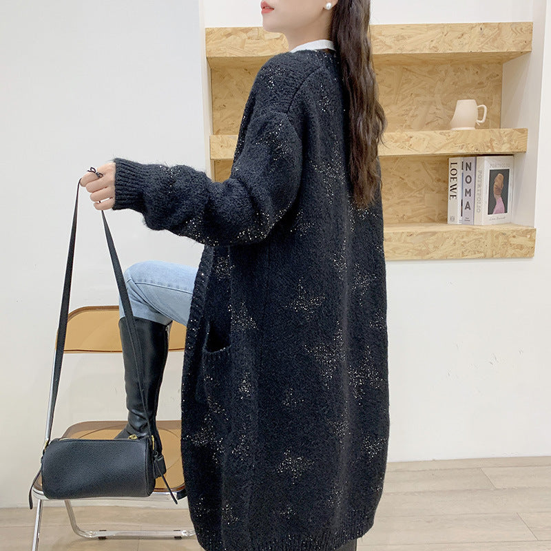 【Outer】ロング丈カーディガン W14435