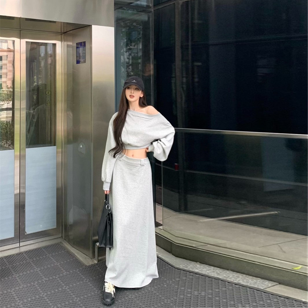 【Set】パーカー+スカート セット Z8101