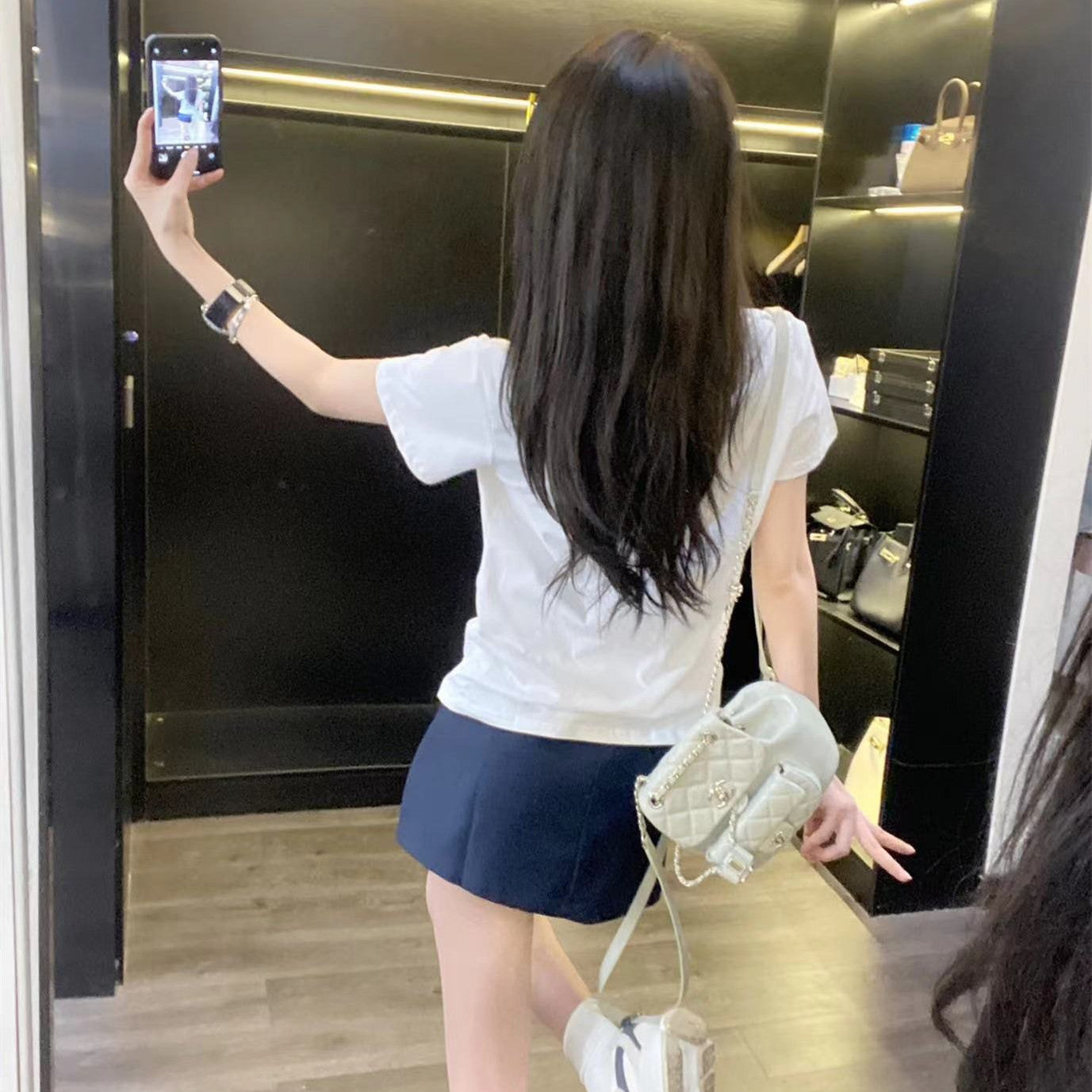 【Set】2点セット Tシャツ + スカート W12255